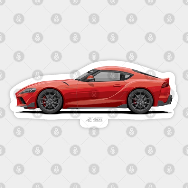 GR Supra MT Red Sticker by ARVwerks